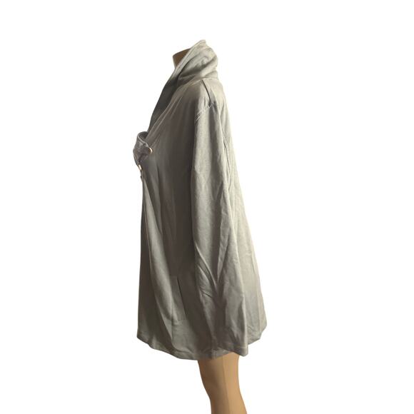 NWT Women XL Soft Surroundings Westminster Tunic Sweatshirt Green Milieu 2EZ87 - Picture 4 of 7